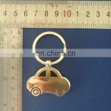 Iron car shape key chain with key ring