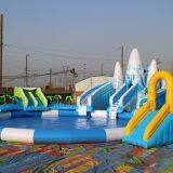 Inflatable Water Park Inflatable Aqua Park Water Slide With Swimming Pool for Sale thumbnail-1