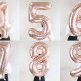 High Quality 40 Inch Number 0-9 Balloon Silver Stock Fast Delivery