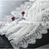 Rectangle Lace Tablecloth Christmas White Lace Wedding Table Cover Xmas Table Cloth Dinner Party Home Decor thumbnail-6