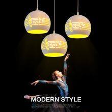 Nordic Chandelier Living Room Lamp Modern Simple Dining Room Note Chandelier Bar Minimalist American Led Note Chandelier thumbnail-1