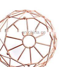 Fruit Basket Bowl Storage Tray Container Kitchen Round Iron Wire Gold Metal Fruit Basket thumbnail-4