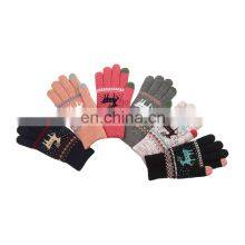 Hot Selling Custom Knitted Touch Screen Gloves Mittens Unisex Touch Screen Gloves for Smartpad thumbnail-5