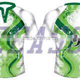 Cool Rugby Jersey Design Green Color OEM Tight Fit Men's Rugby Jersey thumbnail-3