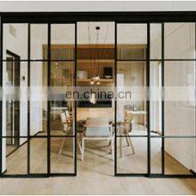 French Design Tempered Glass Sliding Grill Door Aluminum Grills thumbnail-2