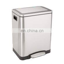 High Quality Thick Material 30 Liters Classify Trash Can Soft Closed Anti-fingerprinting Pedal Bin Kitchen Use Rubbish Pedal Bin thumbnail-1