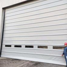 Automatic Rolling Shutter Doors Warehouse Rapid Factory Manufacturing High Speed Aluminum Roll Up Door thumbnail-2