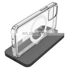 Shockproof Transparent Clear TPU Magnet Phone Case for Magsafe Case for Iphone 12 Pro Mini Max thumbnail-2