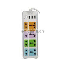 Manufacture Cheap 353 Series Universal 3-6 Outlet Power USB Electrical Extension Socket Cord Custom Plug
