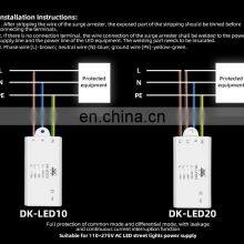 110~275V AC IP67 Outdoor 20kA Led Street Light Surge Protector Lightning Arrester Spd thumbnail-5