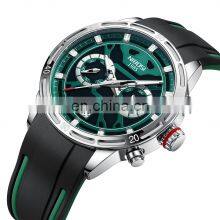 NIBOSI 2537 Montre Luxe Homme Three-Eye Six-Pin Chronometer Quartz Watch With Calendar thumbnail-4