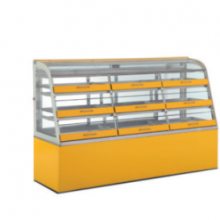 Competitive Prices Commercial Glass Modern Bakery Refrigerated Cake Display Showcases Display Cabinet