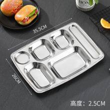 Stainless steel dining plate