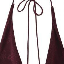 2025 Spring/Summer New European and American Style Women's Fashion Style Sexy Jacquard Hanging Neck Dress thumbnail-2