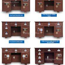 Fingerprint Enabled Office Desk With Safe Compartment – High Security, Sleek Handle Design, Easy Assembly for Office/Store thumbnail-2