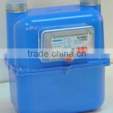 Mechanical diaphragm natural gas meter with steel case