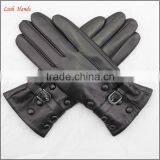 Ladies Winter Cheap Leather Hand Gloves Black Women thumbnail-5