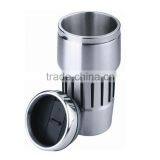 Stainless Steel Double Wall 16oz Travel Tumblers Car Mugs Without Handle thumbnail-1