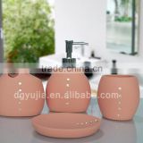 Orange Painting bathroom set with Czech drill for hotel and home
