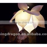 Chinese antique furniture lotus flower in traditional Chinese style paper pendant lantern lamp
