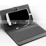 General Wired Keyboard Flip Holster Case For Andriod Mobile Phone 4.2''-6.8'' thumbnail-1