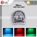 Factory Price Stage Rgbw+uv Led Par Light 36pcs Led 3w Rgbw Led Flat Par Light