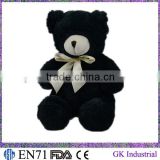Black teddy bear plush toys high quality