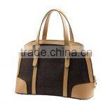 2015 Latest Lady Leisure Shell PVC Handle Bag With Letter and Cam Rivet thumbnail-2