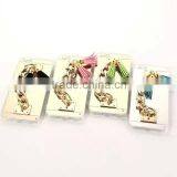 Luxury Tassel Metal Chain Mirror Rubber TPU Mobile Phone Cover Case For Apple IPhone 5G 5S 6S 6 Plus thumbnail-1