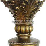 High Quality Designer Large Resin Drapery Rod Finials For 2.5" (63mm) Wooden Curtain Rods thumbnail-3