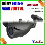 Indoor/Outdoor security camera systems 700tvl sony Effio-E 4140+811 with OSD menu ccd sensor surveillance video camera