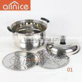 Kitchen Utensil: Stainless Steel Vegetable Steamer Food Steamer Steam Pot thumbnail-5