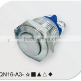 Resetable 16mm push button switch