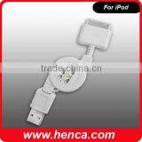 retractable USB data Cable for iPod,iphone