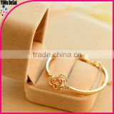 thin gold bracelet Exquisite set auger camellia bracelet girls gold bracelets