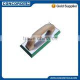 Wooden Handle Rubber Float Trowel, Aluminium Plated thumbnail-1
