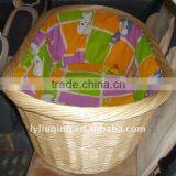 wholesale wicker willow baby basket with liner