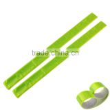 2 High Visibility Arm Slap Strap Reflective Safety Band - Hi Fluorescent Cycling