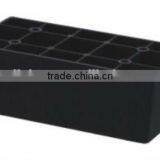 Black, Square Plastic Sofa Leg