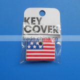 US flag key cover top head cover chain cap keyring covers