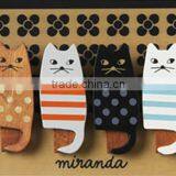 Contracted High-quality Cartoon Solid Timber Wood Cat Multi-function Receive Clip Seal Clothes Pin PN6366 thumbnail-2