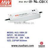 Mean Well 100w 20v Led Driver Meanwell 100W Switching Power Supply Dimming Led Driver