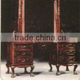 Chippendale Vanity Dressing Table Mahogany Indoor Furniture.
