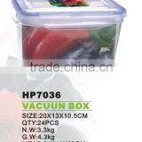 vacuum box,plastic airtight food container,plastic storage container