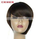 Comfortable Free Style Synthetic Machine Made Wig for Young Lady, Short Fashional Wig