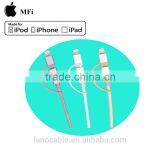 OEM Grey Nylon Braided Mfi Certified Usb Data Charger Cable thumbnail-3