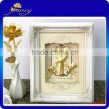 gold foil couple Frame for wedding gift