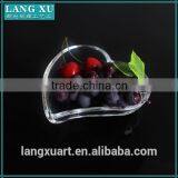 Crystal Dinnerware Heart Shaped Dinner Plates Cheap Glass Plate