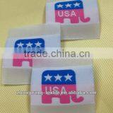 Elegant Elephant Pattern Woven Label for Children's Garments thumbnail-1