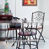 BX 2012 New Design of Wrought Iron Desk and Chairs